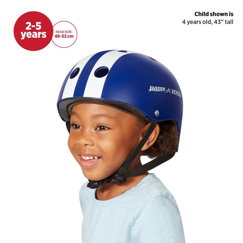 Radio Flyer Helmet  Blue Child Bike Helmet  Kids Bike Helmet for Skating  Scooter  Bike  Toddler Helmet Blue - Image 2